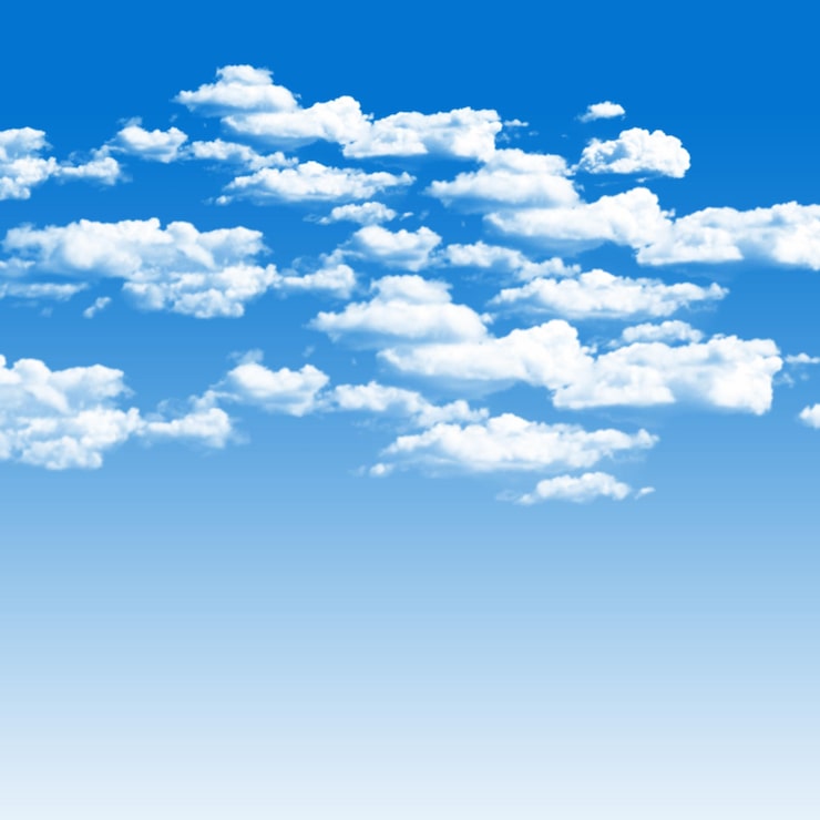 PSD una nube que está en el cielo que es azul