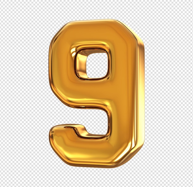 PSD nummer 9 3d-rendering