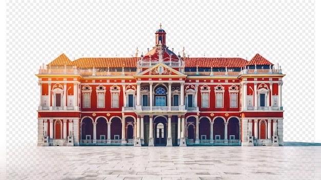 PSD o edifício no estilo de arquitetura