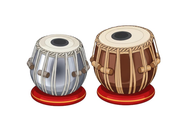 PSD par de tambores tabla tradicionales