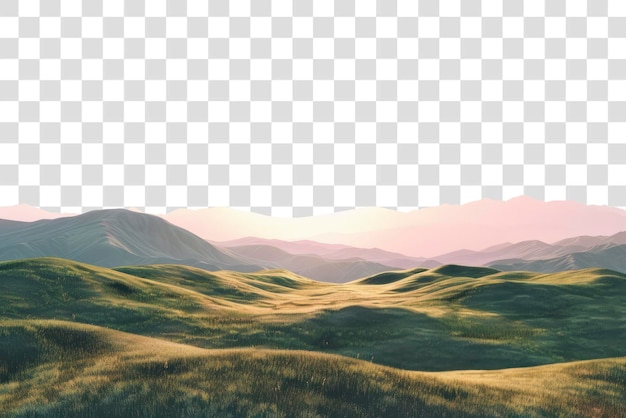 PSD le paysage des collines sereines