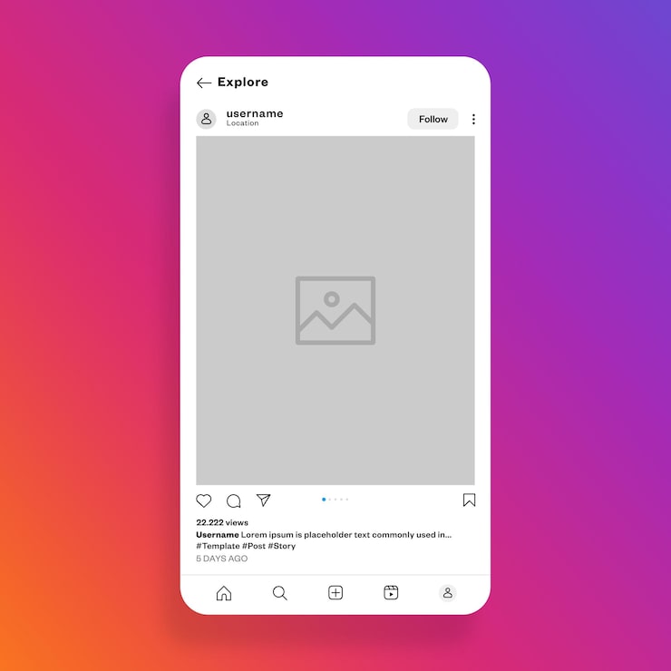 PSD plantilla de publicación en redes sociales