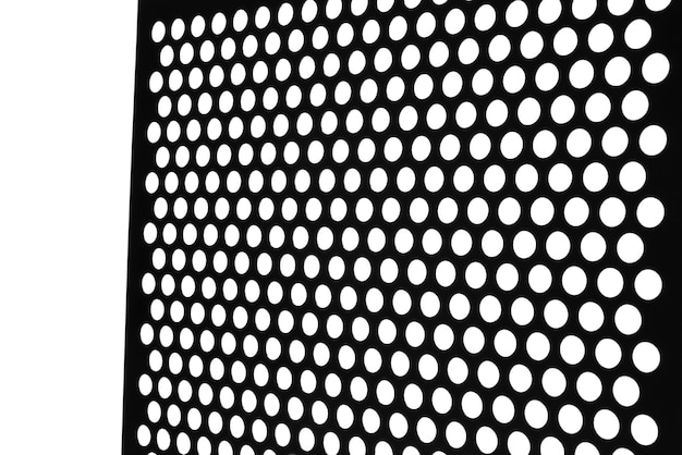PSD primer plano sobre lámina microperforada