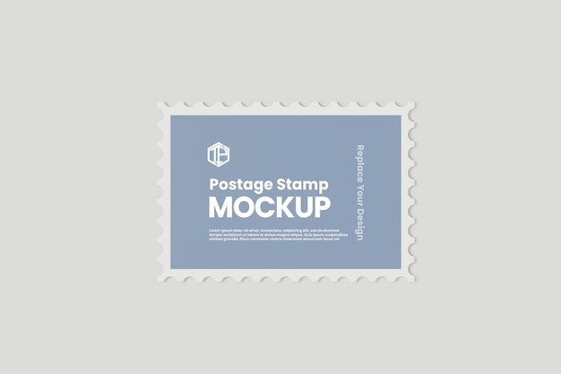 PSD el psd se acerca a la maqueta del sello postal.