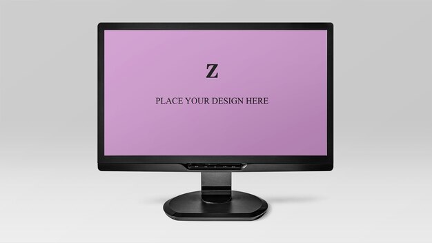 PSD psd computermonitor mockup mit anpassbarem bildschirm