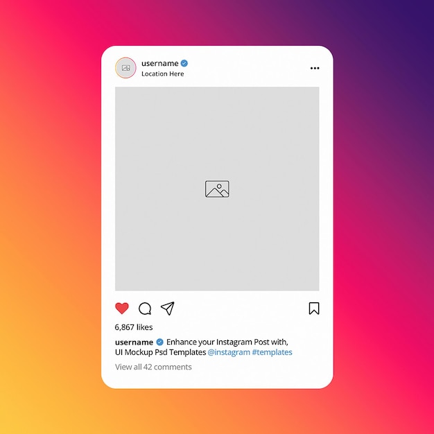 PSD psd social media instagram-post-vorlage