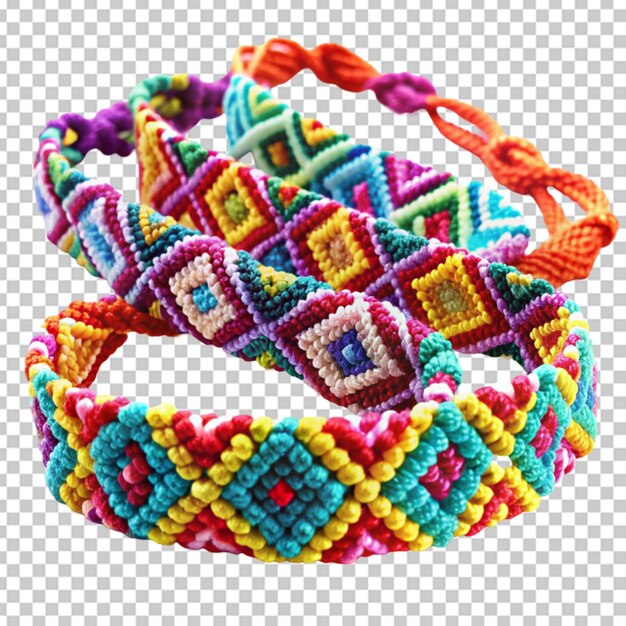 PSD pulseiras de amizade fundo transparente