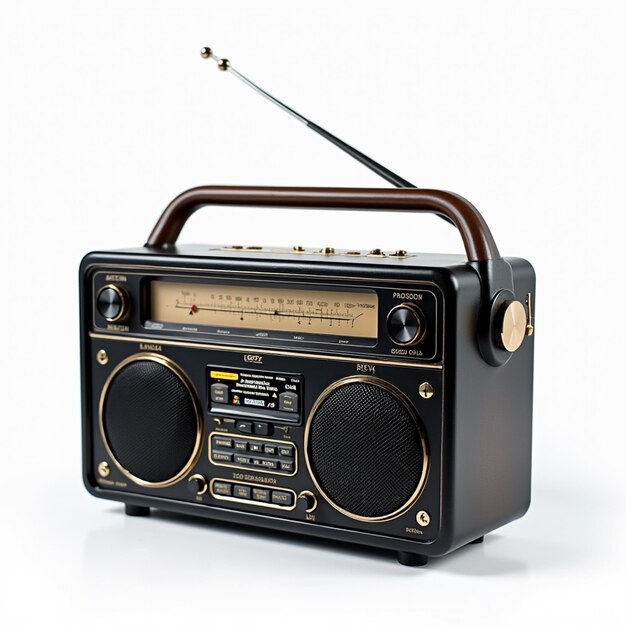 PSD radio sur fond blanc