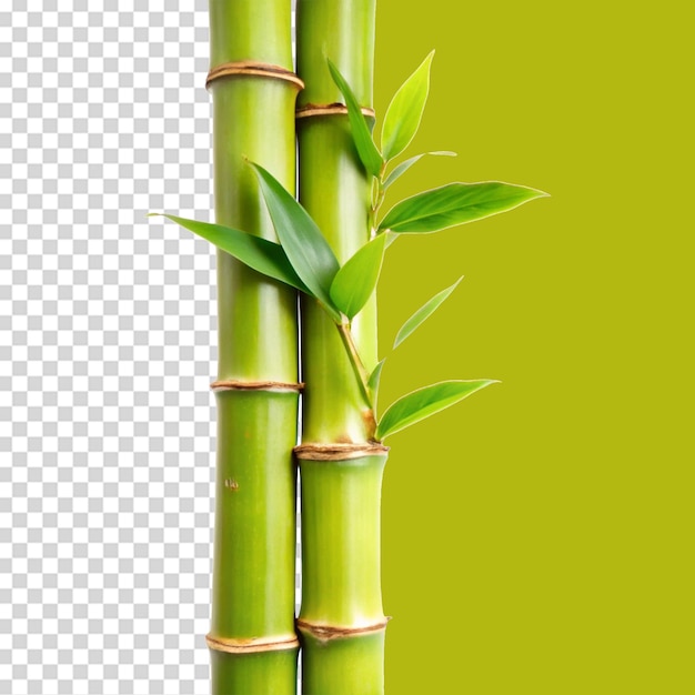 PSD ramo de bambu isolado em fundo transparente