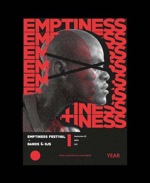 PSD rap-festival-plakatvorlage