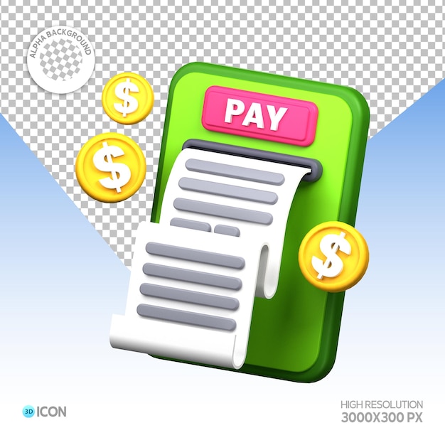 PSD reçu de transaction de paiement mobile