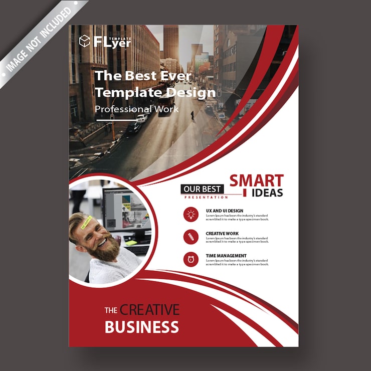 PSD red flyer template