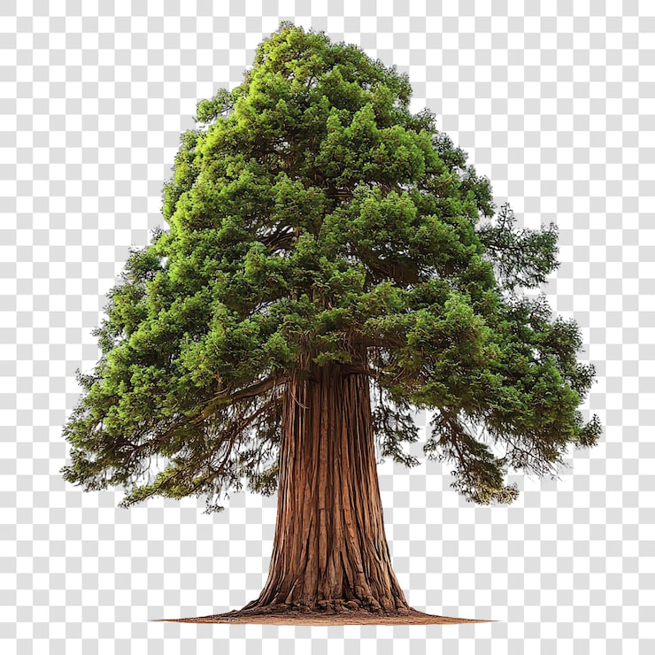 PSD redwood isolato su uno sfondo trasparente