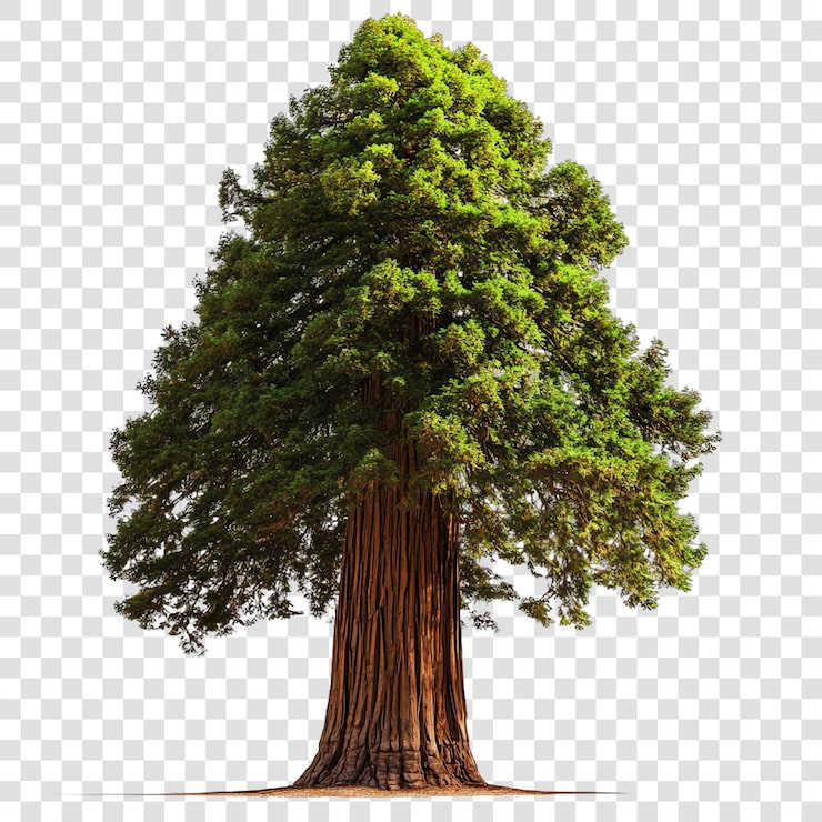 PSD redwood isolato su uno sfondo trasparente