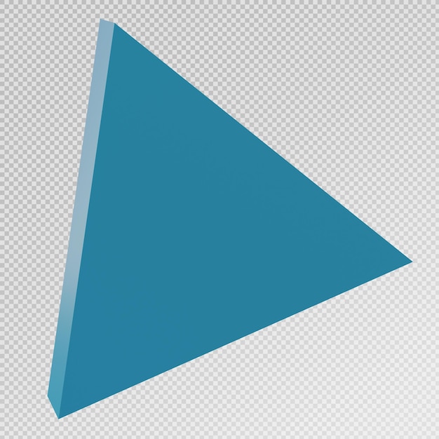 PSD render 3d del icono de forma abstracta