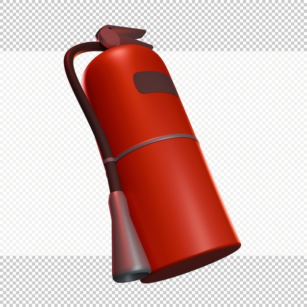 PSD rendering 3d dell'estintore