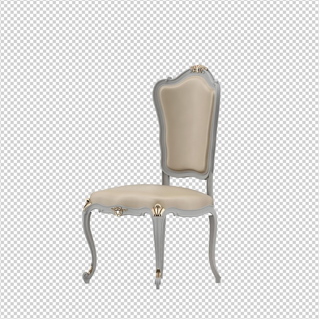 PSD rendering isolato sedia 3d