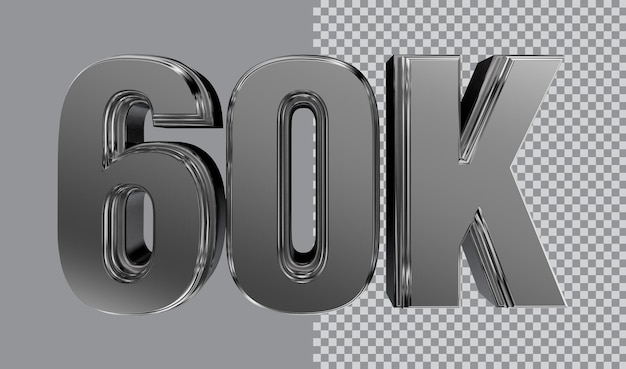 PSD rendering teks 3d