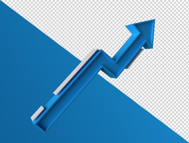 PSD renderização 3d da seta