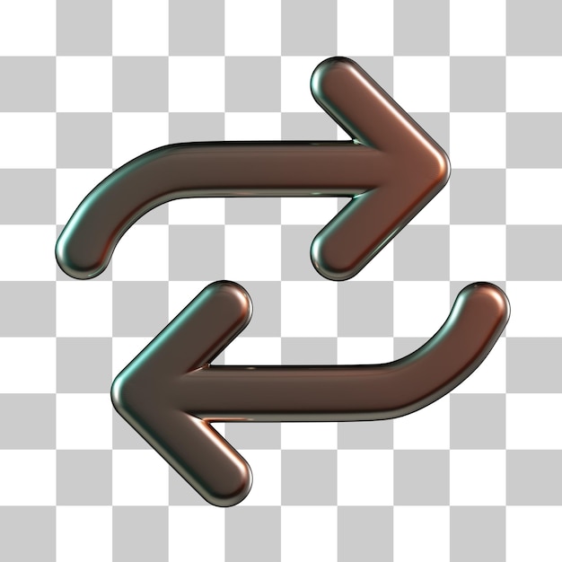 PSD répéter l'icône 3d de la flèche