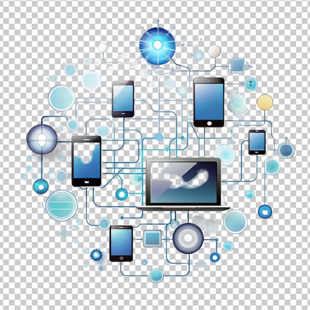 PSD representación abstracta de la tecnología