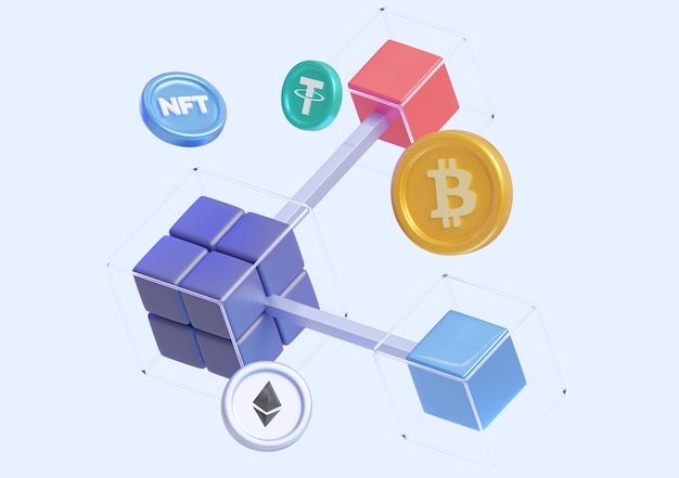 PSD rete blockchain che collega criptovalute e nft