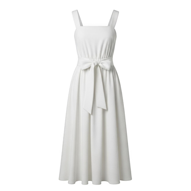 PSD une robe d'été blanche élégante