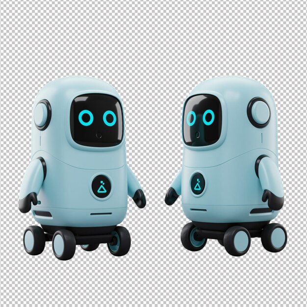PSD des robots bleus mignons