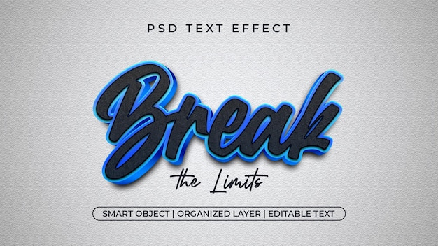 PSD romper efecto de texto