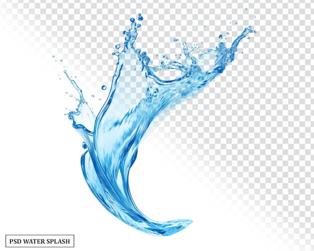 PSD salpicaduras de agua