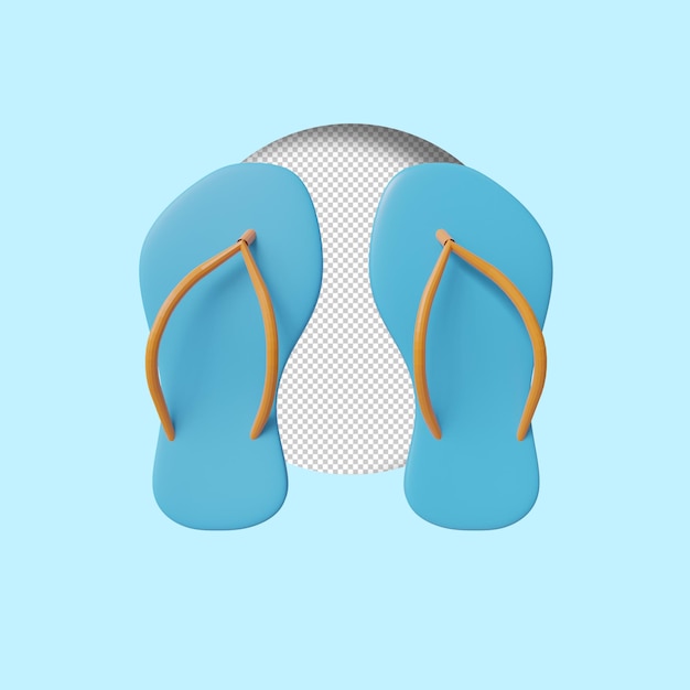 PSD sandali rendering 3d