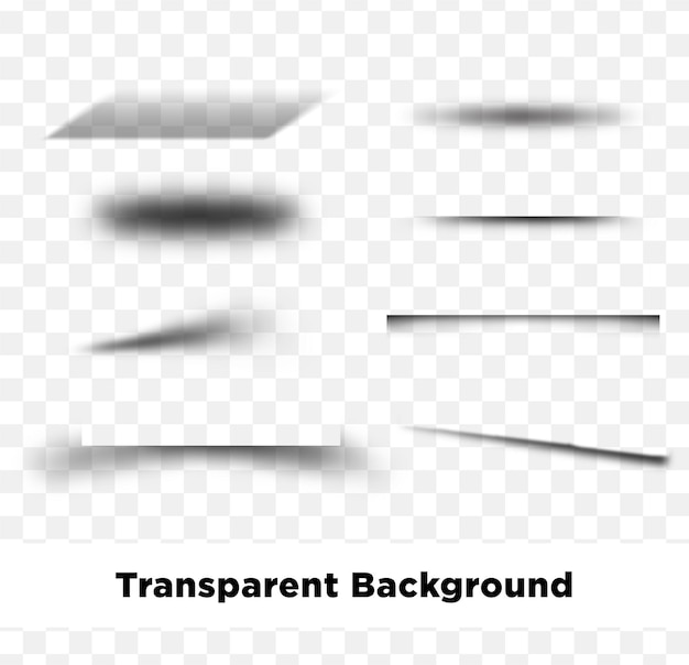 PSD schatteneffekte für transparente elemente