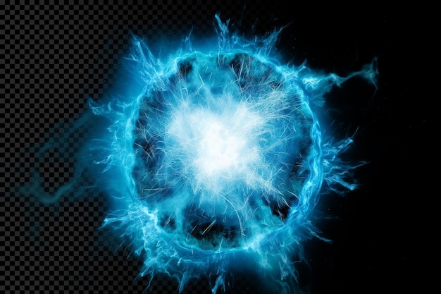 PSD sci explosion d'énergie lumineuse isolée