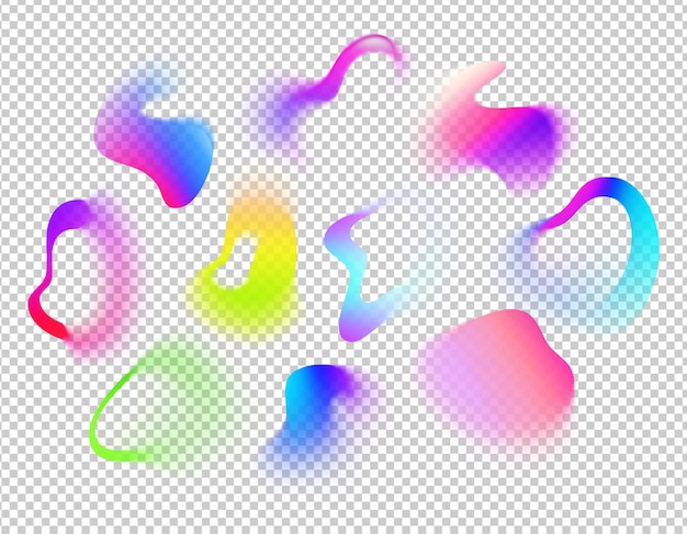 PSD set de collection de conception de boules de gradient psd