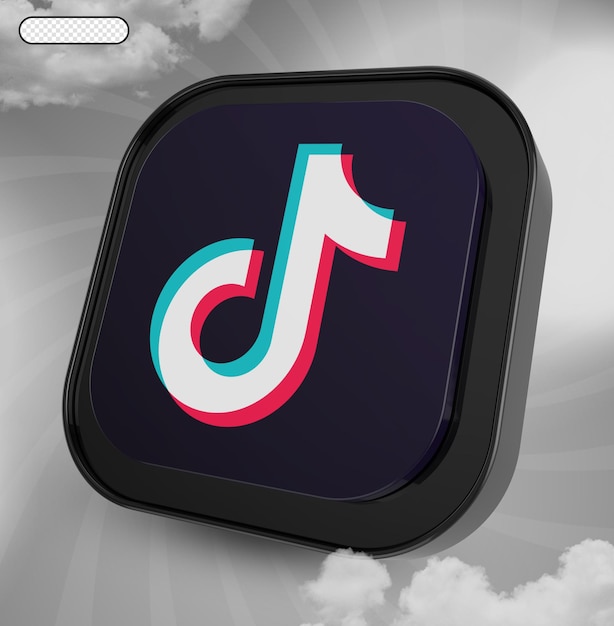 PSD social media tiktok rendering 3d