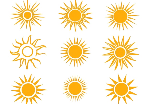 PSD soleil de fond transparent