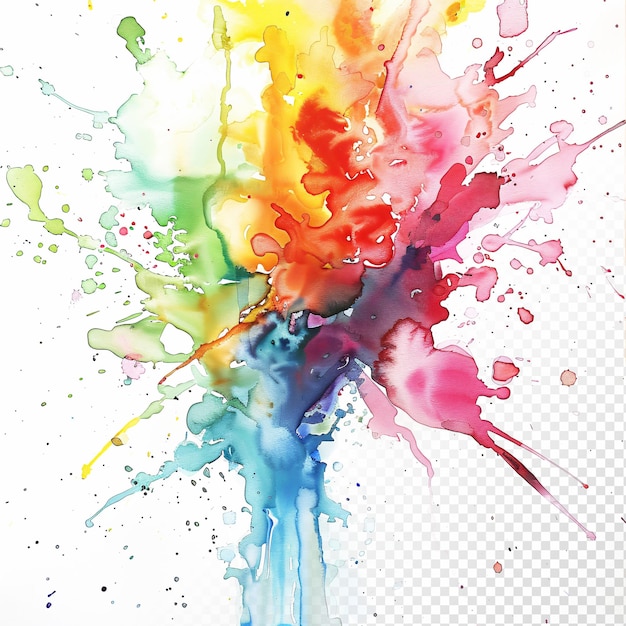 PSD splash di acquerelli colorati