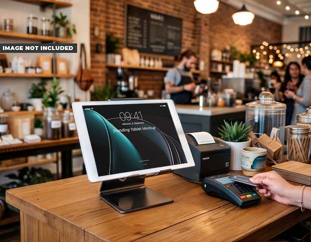 PSD stehendes tablet-modell