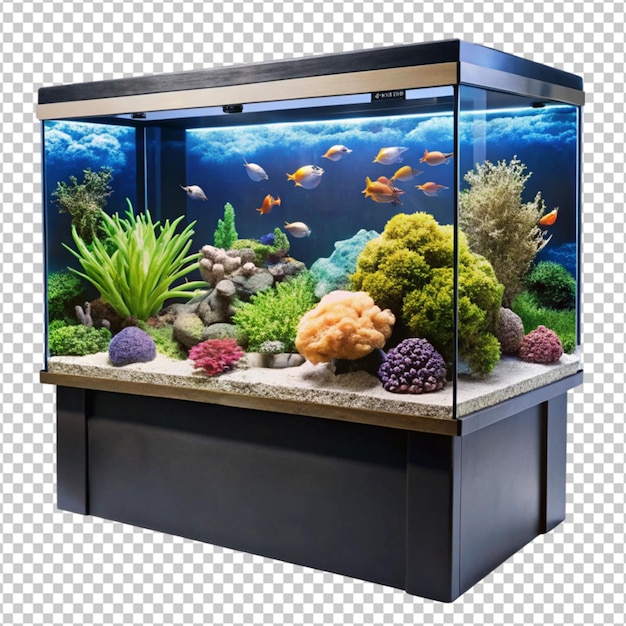 PSD stellen sie sich ein aquarium vor.