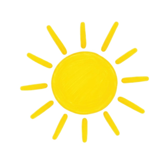 PSD strahlend gelbe sonne