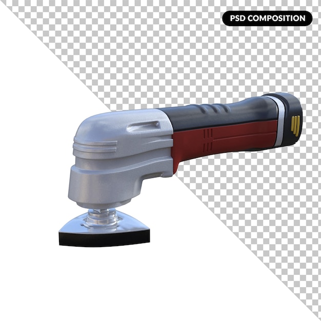 PSD strumento oscillante isolato 3d