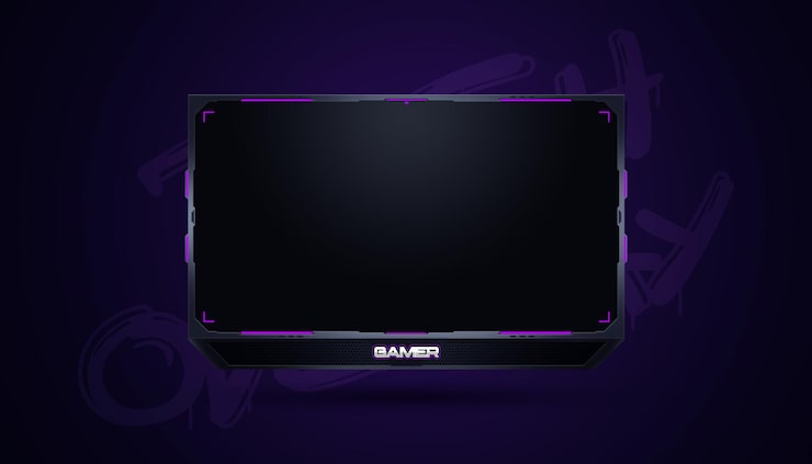PSD la superposición de transmisión de twitch para juegos.