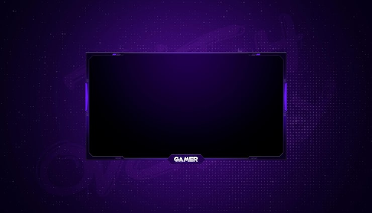 PSD la superposición de transmisión de twitch para juegos.