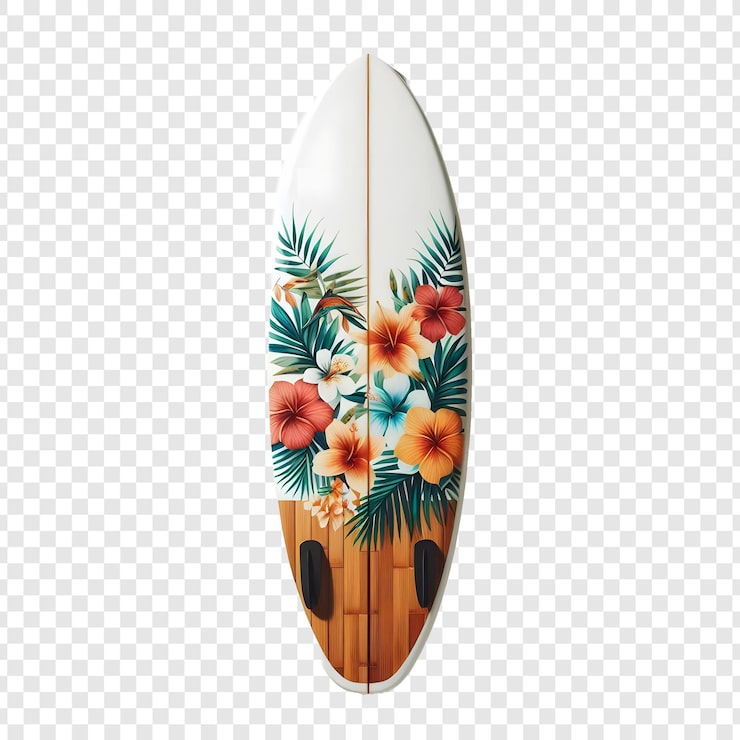PSD tablas de surf en un fondo transparente aislado