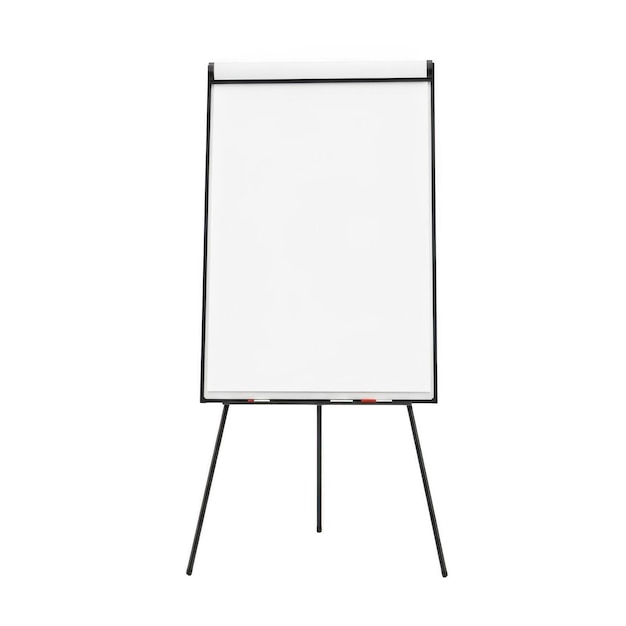PSD tableau blanc vierge sur pied
