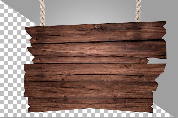PSD tablero de madera para composición.