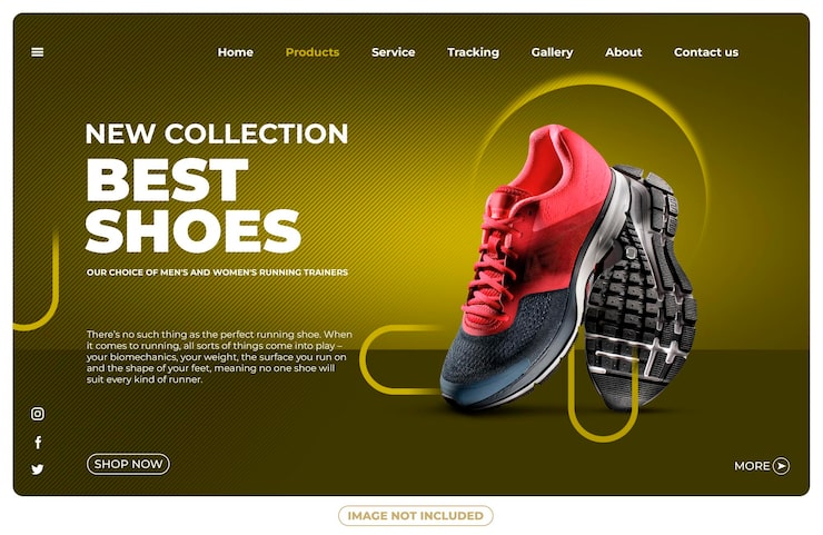 PSD template-landing-page-website-website ui