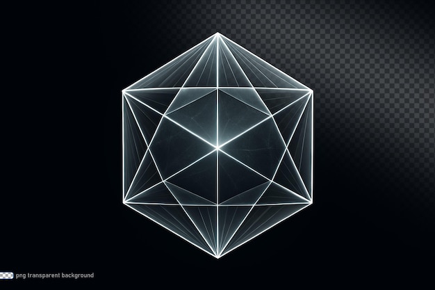 PSD tetraedro estrela geométrico