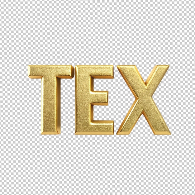 PSD texto de las letras 3d
