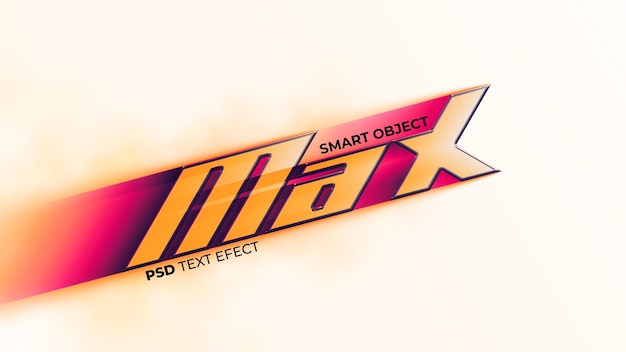 PSD textový efekt max
